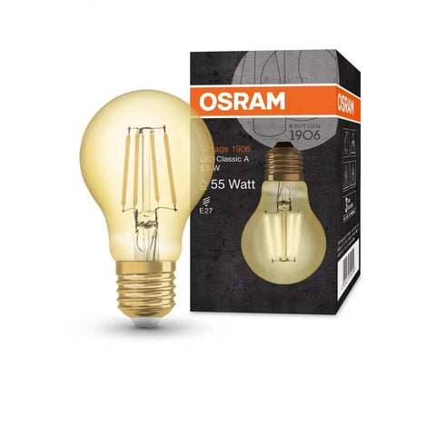 Bec LED Osram Vintage 1906 CLAS A, E27, 6.5W (50W), 650 lm