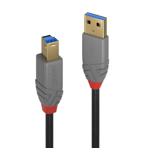 Cablu Lindy 2m USB 3.0 Typ A to B, Anthra Line