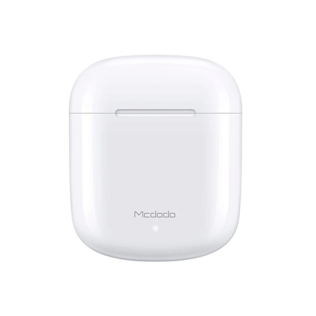 Mcdodo Casti Teana Series TWS True Wireless Bluetooth cu Carcasa Incarcare White - casti wireless