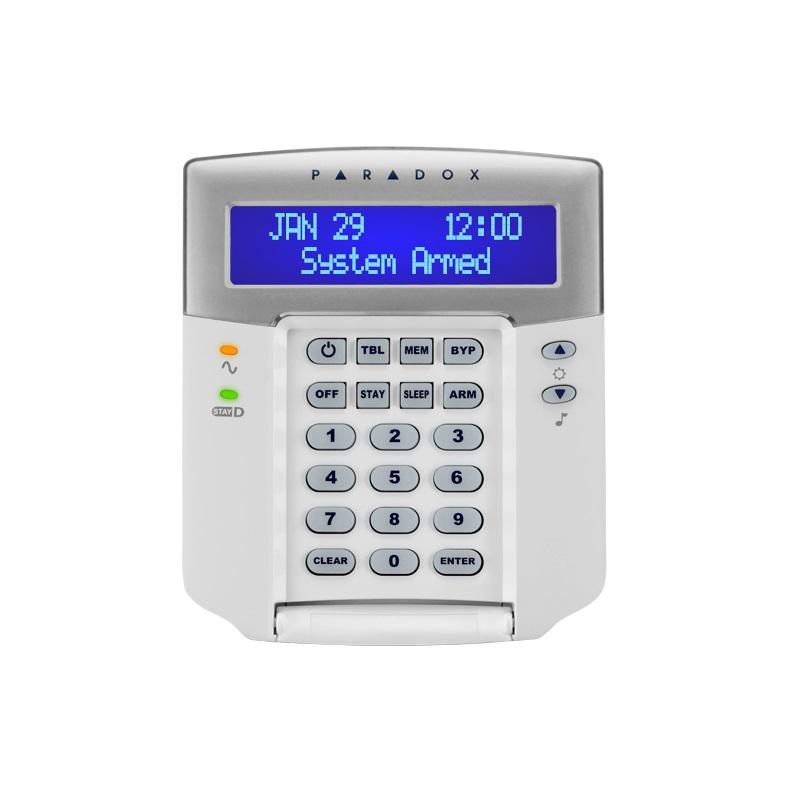 Tastatură Paradox K32LCD+ LCD - 32 zone, pe fir