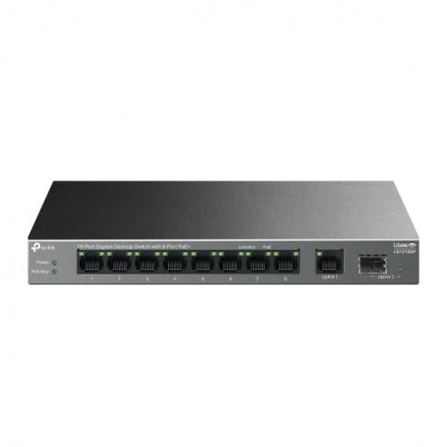 TP-Link 10-PORT gigabit switch 8-POE+