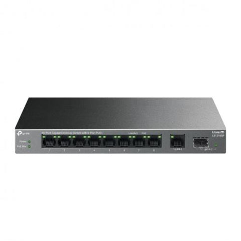 TP-Link 10-PORT gigabit switch 8-POE+