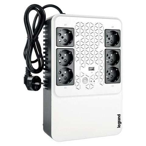 UPS Legrand MULTIPLUG 600, 600VA/360W, 6x German standard sockets