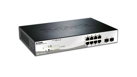 D-Link Switch DGS-1210-10P, 8 porturi Gigabit PoE 802.3af