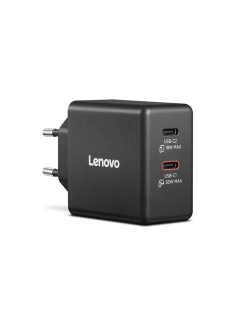 Încărcător laptop Lenovo, 65W, 1, 5m, 2 porturi USB, negru