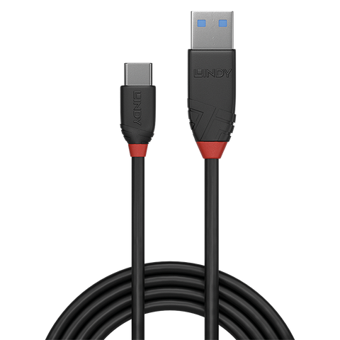 Cablu Lindy 1.5m USB 3.2 Type-A to Type-C (tata - tata), Black Line