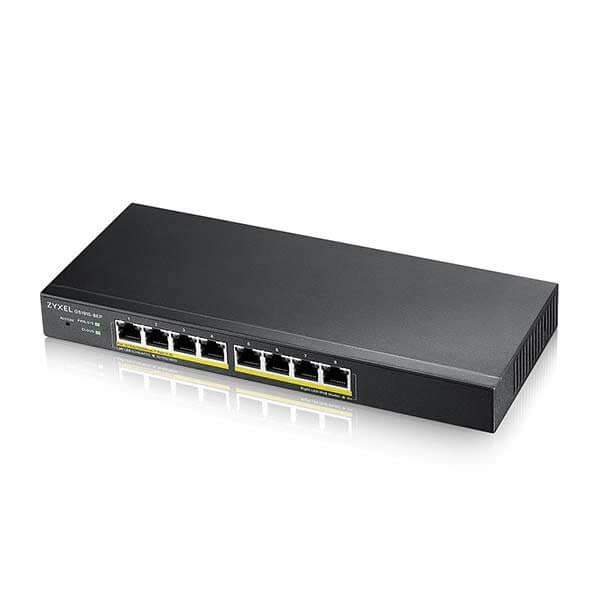 GS1915 Series 8/24-port GbE Smart Managed Switch GB HYBR POE NEBULA SW Zyxel
