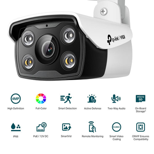 Cameră IP Bullet TP-Link VIGI C340(2.8mm), 4MP, Lentila 2.8mm