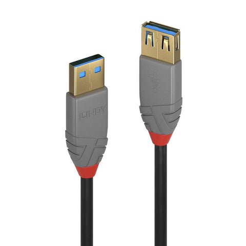 Cablu Lindy 1m USB 3.1 Gen1 Extension A/A, Anthra