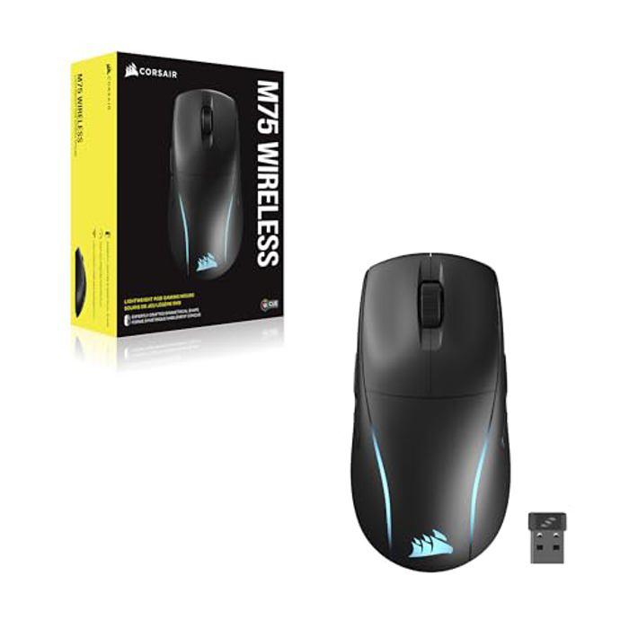 Mouse gaming Corsair M75 wireless lightweight RGB negru, 26K dpi