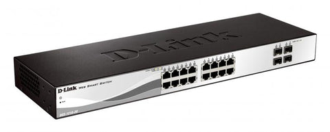 Switch D-Link DGS-1210-20, 16 porturi Gigabit, 4 porturi SFP