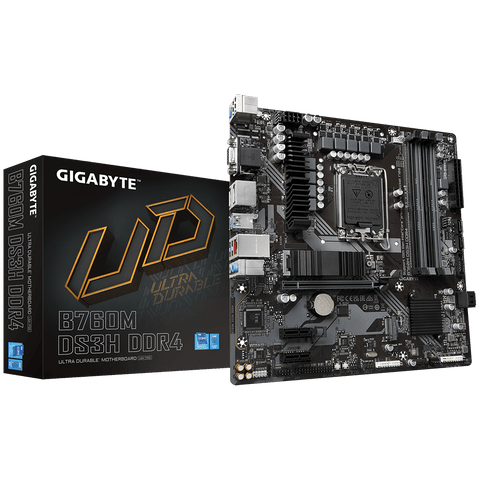 Placă de baza Gigabyte B760M DS3H DDR4 LGA1700, 4x sloturi ram