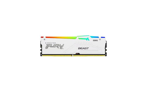 Memorie RAM Kingston DDR5 64GB 5600Mhz CL36 Dual Channel Kit 1.35V Fury Beast White RGB