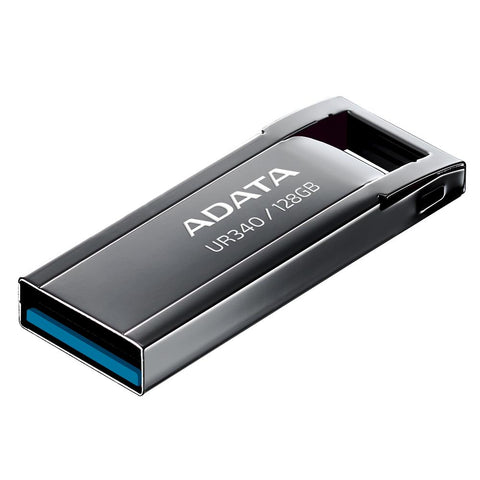 USB Flash Drive ADATA UR340 128GB, black metalic, USB 3.2