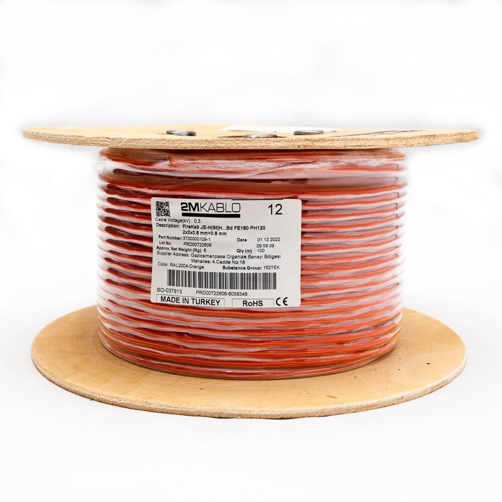 Cablu 2mkablo incendiu JEH(St)H 2x2x0.8mm ORANGE