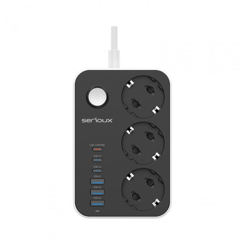 Prelungitor cu protectie Serioux SRXP-PS36B