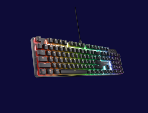Tastatură mecanica Trust GXT 871 Zora, USB 2.0