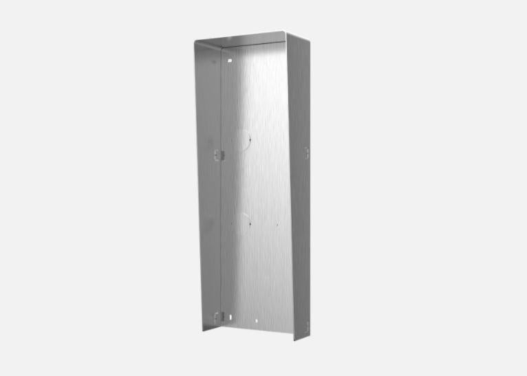 Protectie ploaie pentru 3 module de videointerfon Hikvision DS-KABD8003- RS3/S, material otel