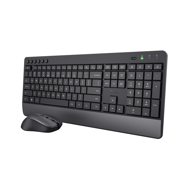 Trust Trezo Kit Tastatura + Mouse Wireless Sustainability Plastic material ABS Sustainability