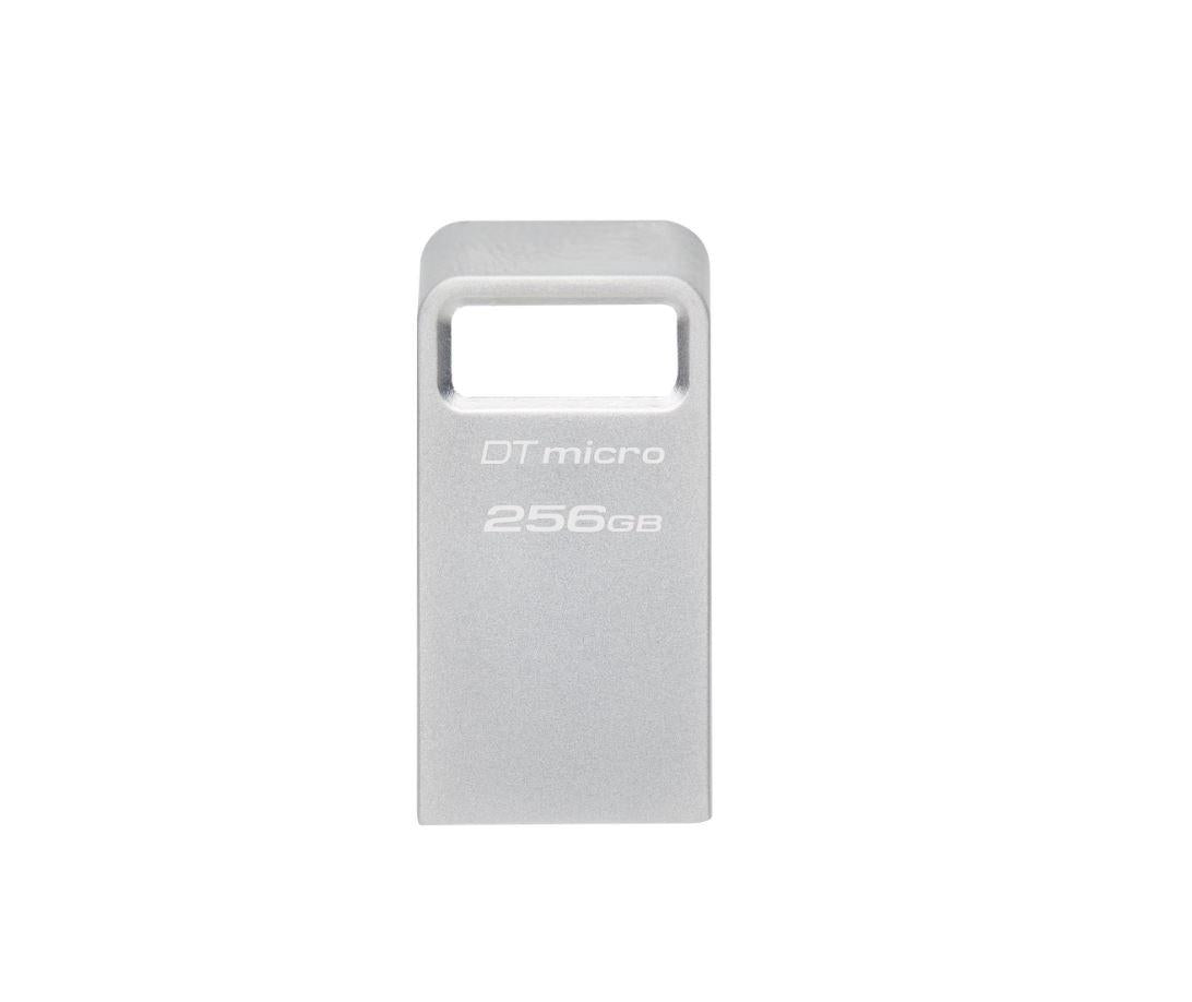 Memorie USB Flash Drive Kingston 256GB Data Traveler Micro USB 3.2Gen1 Metalic