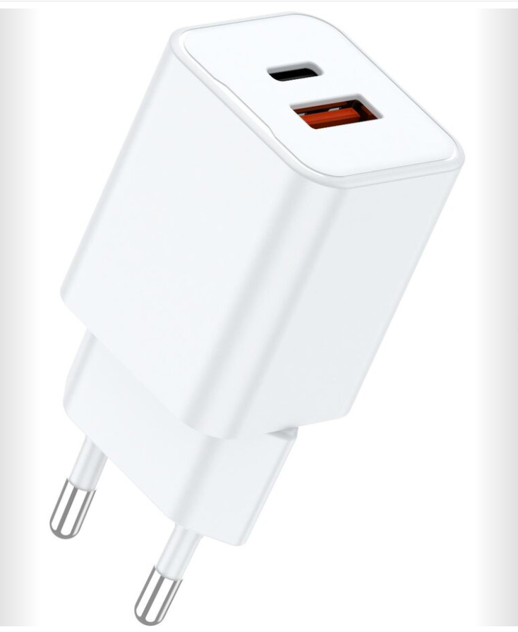 Lemontti Incarcator Retea GaN Dual Port 1x Type-C si 1x USB-A QC 3.0