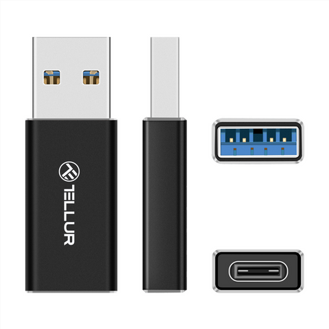Adaptor USB-A la USB-C Tellur, 3A