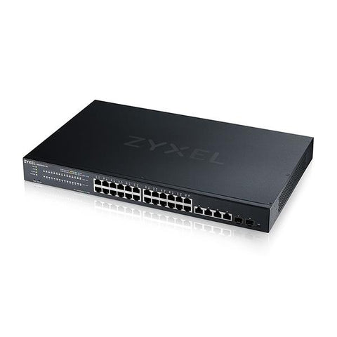 Zyxel XMG1930-30HP, 24-port 2.5GbE Smart Managed Layer 2 PoE 700W 22xPoE+/8xPoE++ Switch with 4