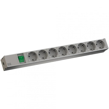 Bachmann IT PDU 8 x prize Schuko, 1x Switch,in Schuko, 1U, impamantare
