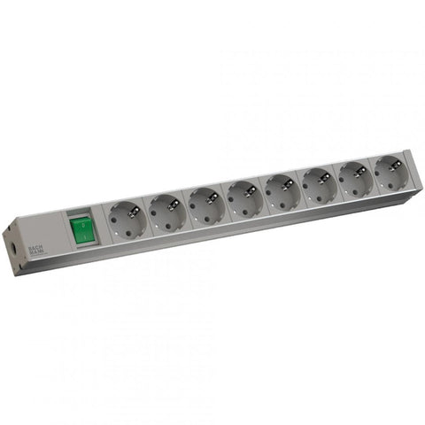 Bachmann IT PDU 8 x prize Schuko, 1x Switch,in Schuko, 1U, impamantare