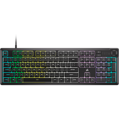 Tastatură Gaming Corsair K55 CORE Backlit Zoned RGB LED, Rubberdome