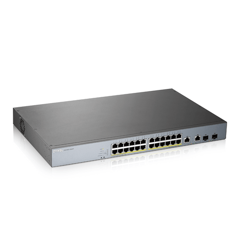 ZYXEL GS1350-26HP 24-PORT GBE POE SWITCH 24-port GbE Smart Managed PoE Switch with GbE Uplink