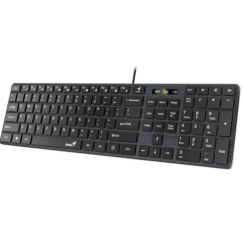 Tastatură Genius SlimStar 126 USB neagra Tehnologie cu fir Tip standard Format tastatura standard