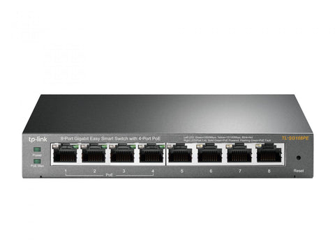 Switch TP-Link 8-PORT gb easy smart + 4-PORT POE
