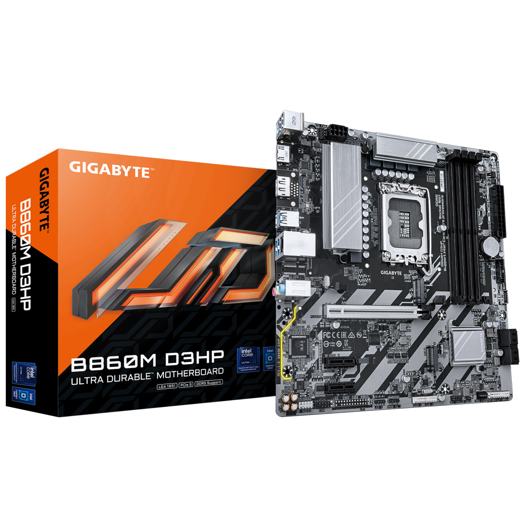 Placă de Baza GIGABYTE B860M D3HP LGA1851, 4x DDR5, 1x HDMI 1x DP