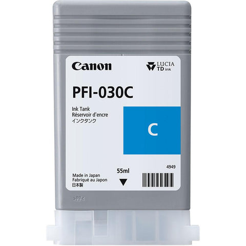 Cartuș cerneala Canon PFI-030C, Cyan, capacitate 55ml