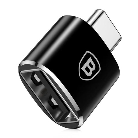 ADAPTOR Baseus Mini OTG, USB Type-C(T) to USB 2.0(M), corp metalic