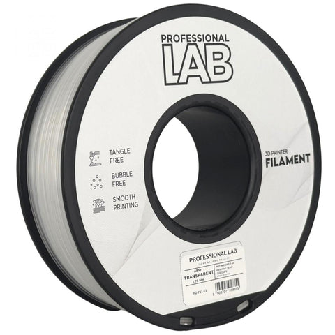 Professional lab 3D filament 1kg abs+ transparent