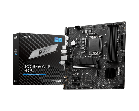 Placă de baza MSI PRO B760M-P DDR4 LGA1700 SPECIFICATIONS Model Name PRO B760M-P DDR4 CPU Support