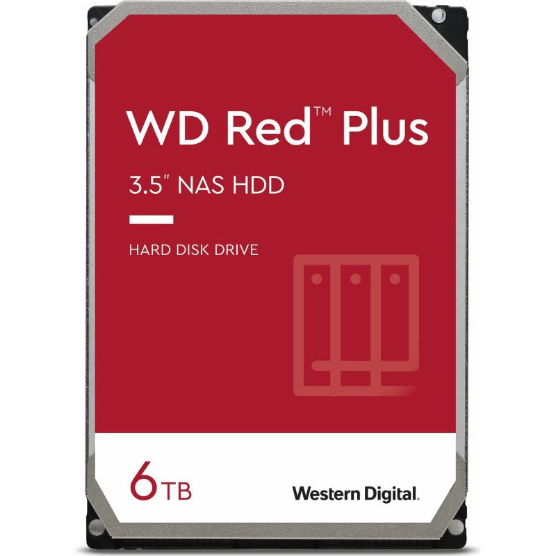 HDD intern WD, 3.5, 6TB, Red Plus NAS, 3.5, SATA3, 5400rpm, 256MB