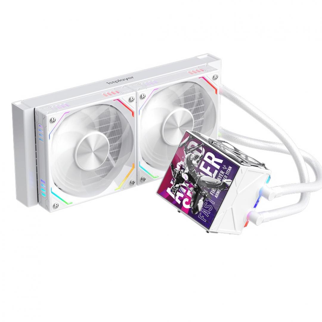 Cooler Procesor 1STPLAYER FT 240-wh FAST aRGB, display personalizabil