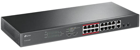 Switch TP-Link 16P-POE,2P-GB SFP unmngd rm