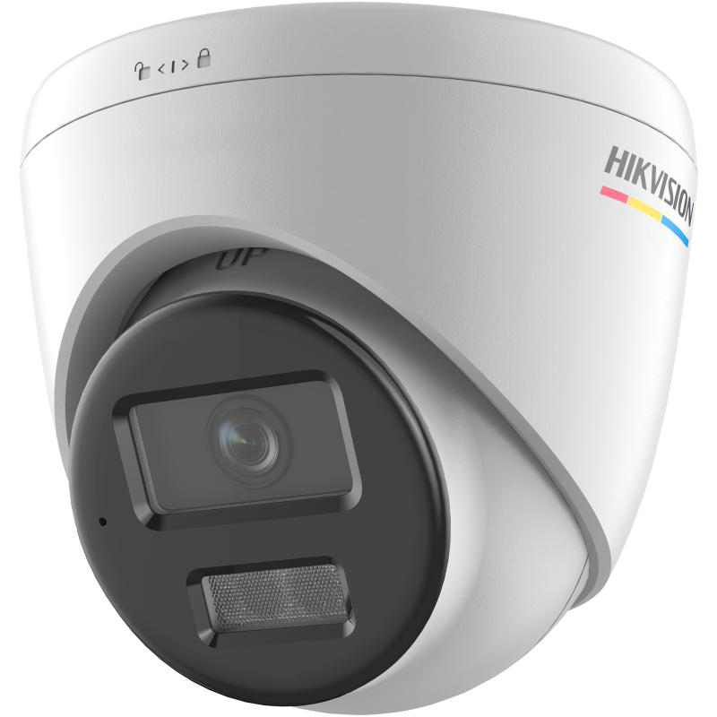 Cameră de supraveghere IP Turret 4MP ColorVu Hikvision DS-2CD1347G2H- LIU(4MM), lentila fixa 4mm
