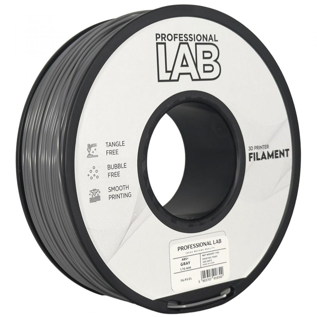 Filament 3D Proffesional Lab, Diamentru 1.75mm Professional lab (ABS+ GRAY | PROF. LAB)