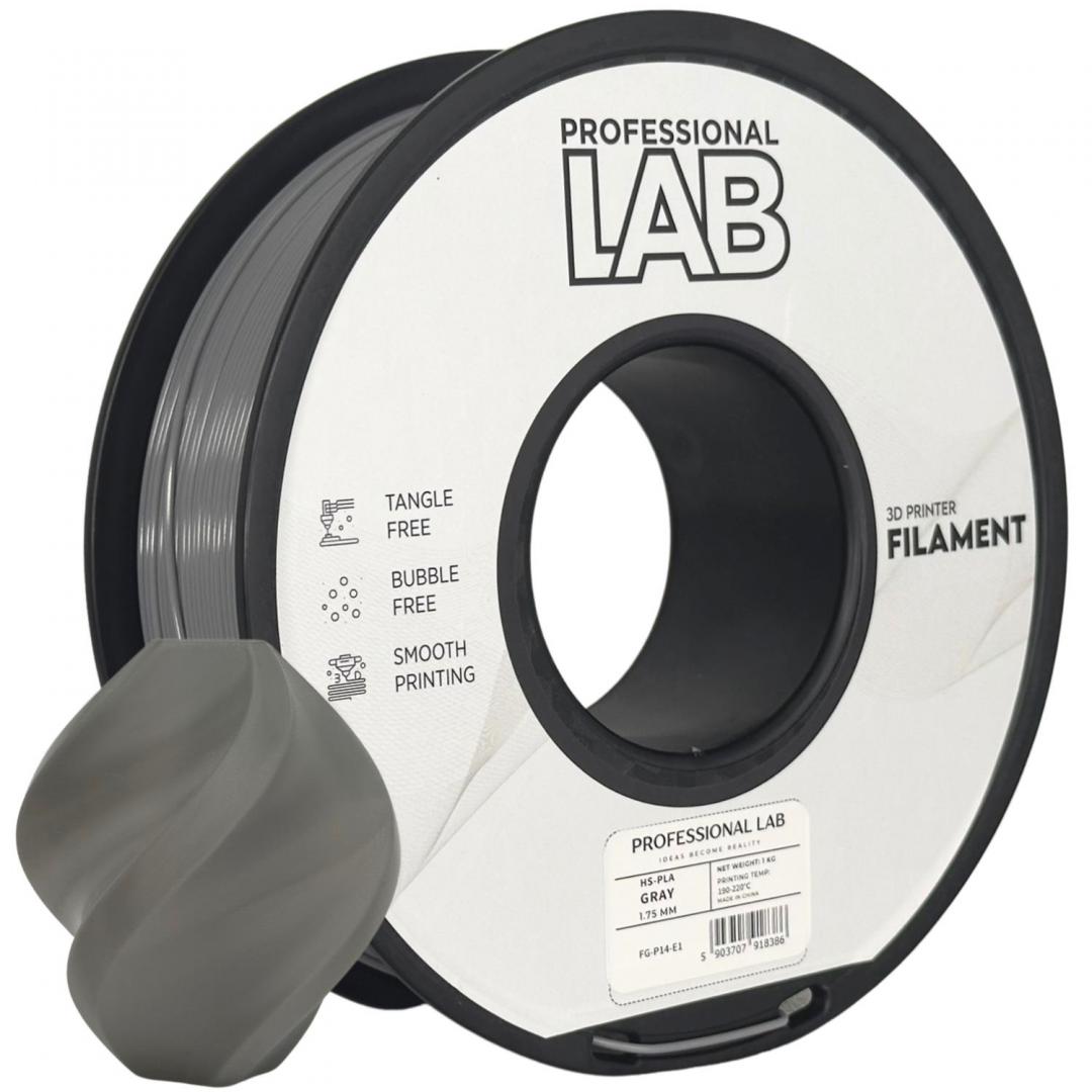 Filament 3D Proffesional Lab, Diamentru 1.75mm Professional lab (HS-PLA GRAY | PROF. LAB)