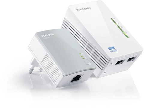 TP-Link, Adaptor PowerLine 300Mbps, Extender Wireless AV600 KIT