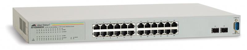 Switch ALLIED TELESIS GS950 24 porturi Gigabit 4 porturi SFP rackabil Layer 2 smart-managed, 5 ani