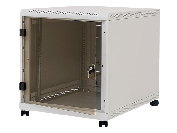 Rack de podea 19" Triton 12U 600x800mm usa fata sticla panouri laterale/spate detasabile sectiuni
