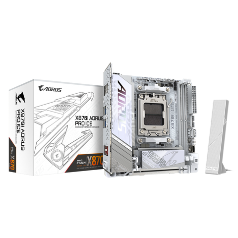 Placă de baza Gigabyte X870I aorus pro ice AM5, 2X DDR5