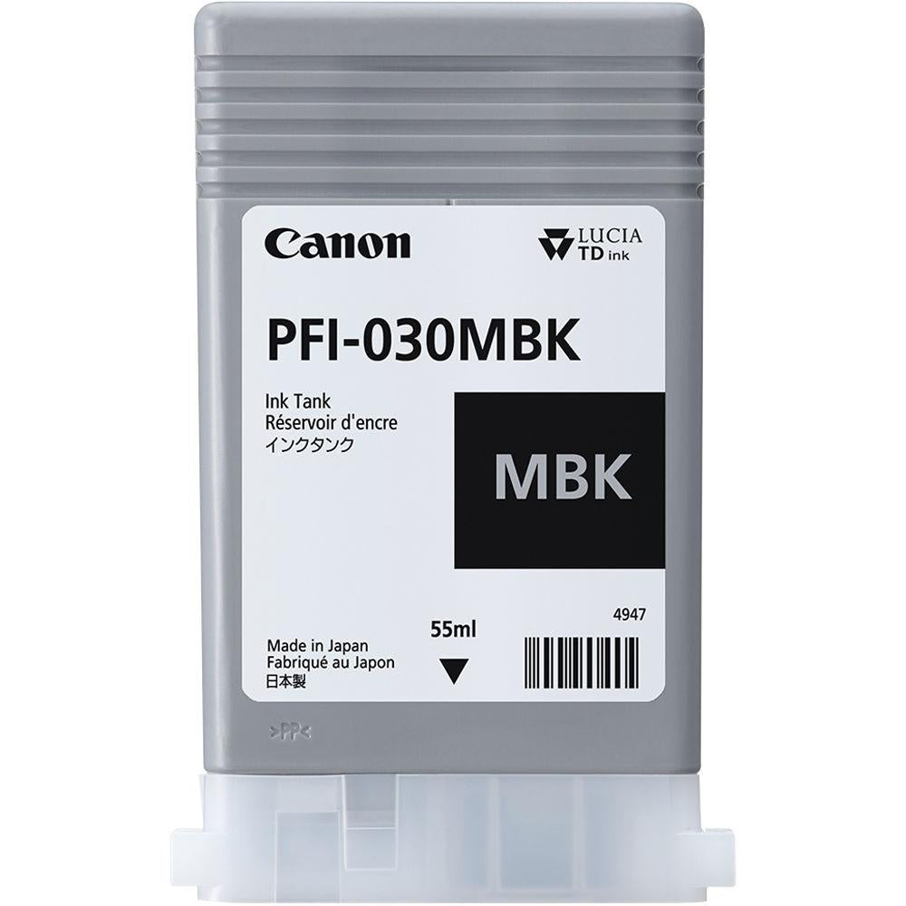 Cartuș cerneala Canon PFI-030MBK, Matte Black, capacitate 55ml