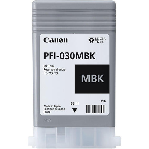 Cartuș cerneala Canon PFI-030MBK, Matte Black, capacitate 55ml